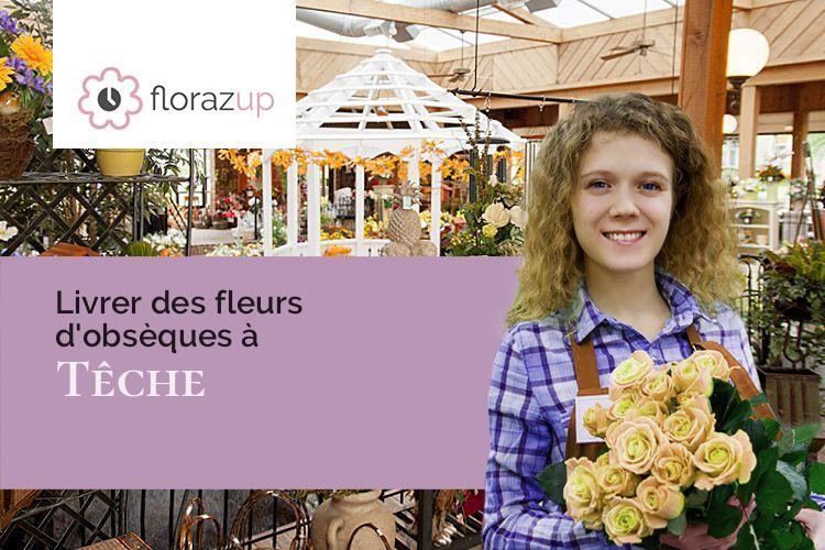 coeurs de fleurs pour un décès à Têche (Isère/38470)