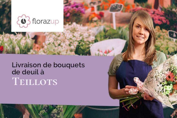 coeurs de fleurs pour un deuil à Teillots (Dordogne/24390)
