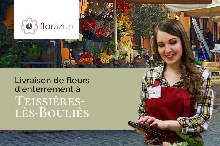 bouquets de fleurs pour un enterrement à Teissières-lès-Bouliès (Cantal/15130)