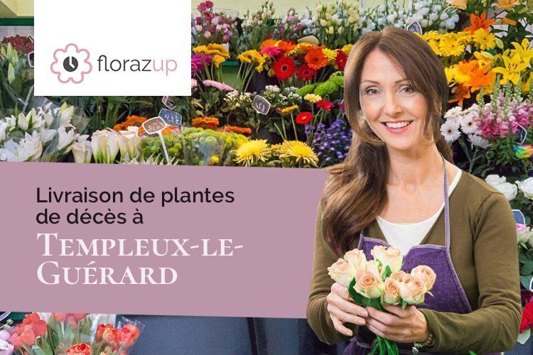 compositions florales pour des funérailles à Templeux-le-Guérard (Somme/80240)