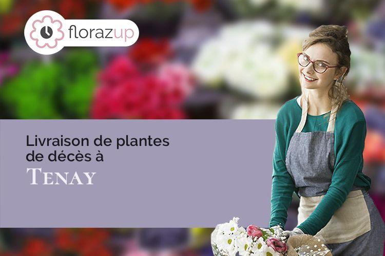 couronnes de fleurs pour un deuil à Tenay (Ain/01230)