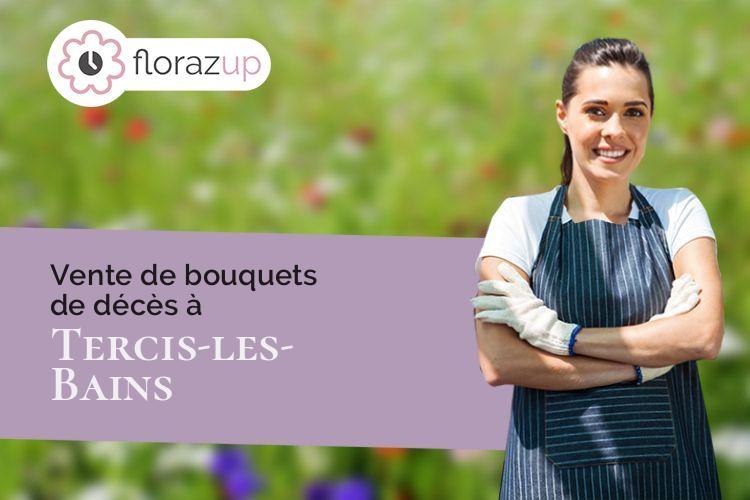 couronnes de fleurs pour des obsèques à Tercis-les-Bains (Landes/40180)