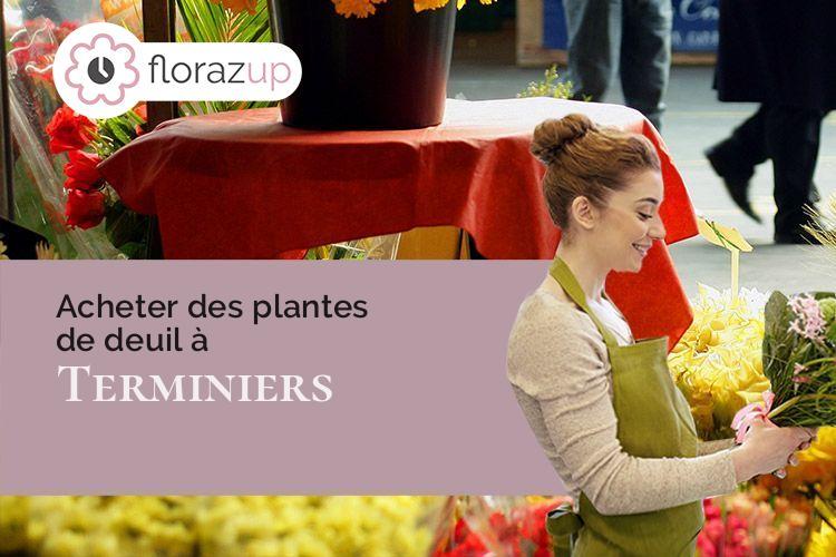 couronnes florales pour un deuil à Terminiers (Eure-et-Loir/28140)