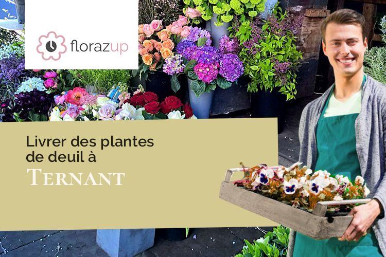 coeurs de fleurs pour une crémation à Ternant (Nièvre/58250)