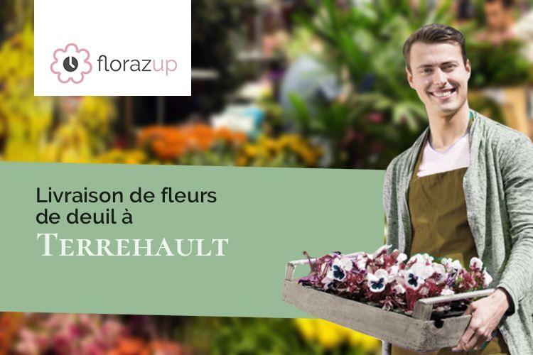 couronnes florales pour un enterrement à Terrehault (Sarthe/72110)
