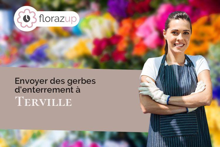 créations de fleurs pour un deuil à Terville (Moselle/57180)