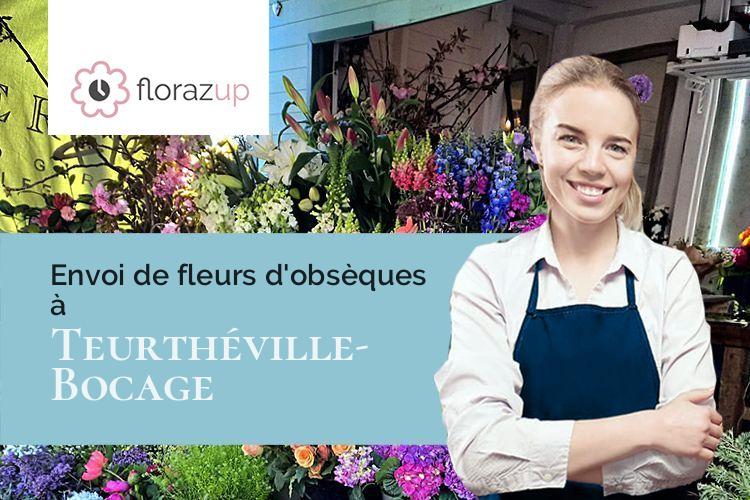 coeurs de fleurs pour une crémation à Teurthéville-Bocage (Manche/50630)