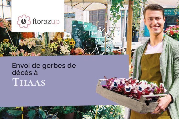 couronnes florales pour une crémation à Thaas (Marne/51230)