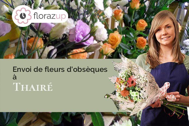 bouquets de fleurs pour des funérailles à Thairé (Charente-Maritime/17290)