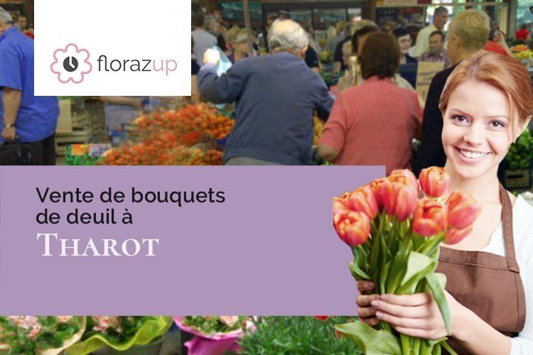compositions florales pour des obsèques à Tharot (Yonne/89200)