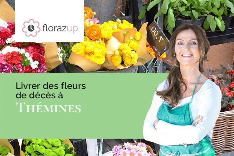 bouquets de fleurs pour un deuil à Thémines (Lot/46120)