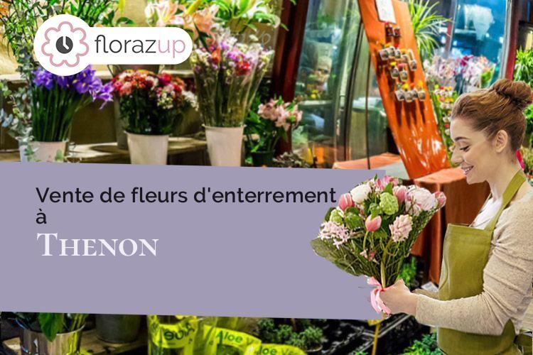 compositions de fleurs pour un décès à Thenon (Dordogne/24210)
