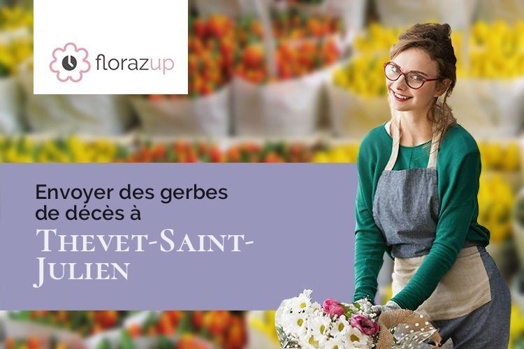 bouquets de fleurs pour des funérailles à Thevet-Saint-Julien (Indre/36400)