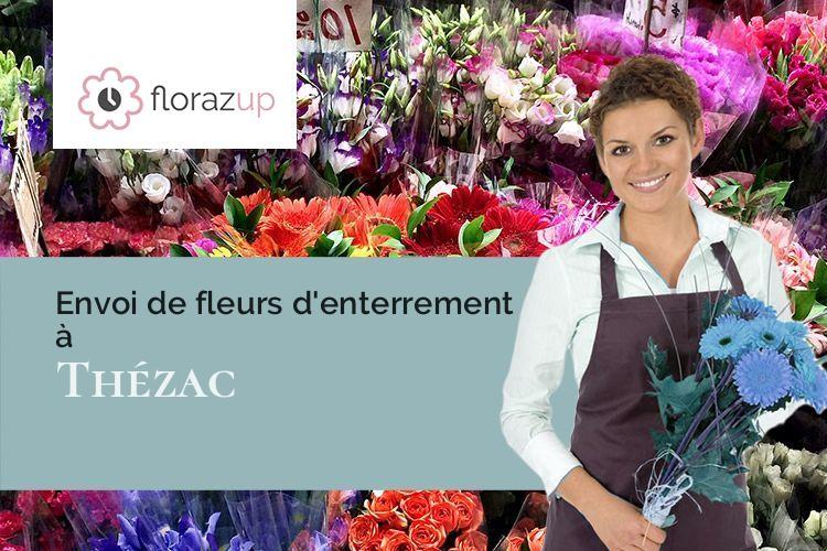 compositions florales pour un deuil à Thézac (Charente-Maritime/17600)