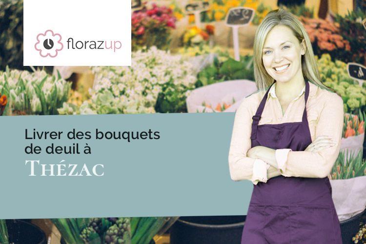 couronnes florales pour des obsèques à Thézac (Lot-et-Garonne/47370)