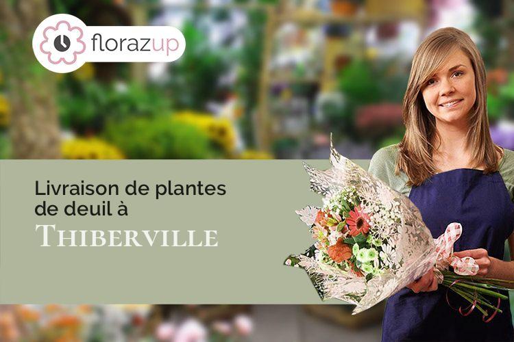 gerbes de fleurs pour des funérailles à Thiberville (Eure/27230)