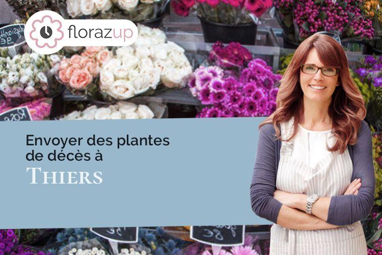coupes de fleurs pour des funérailles à Thiers (Puy-de-Dôme/63300)