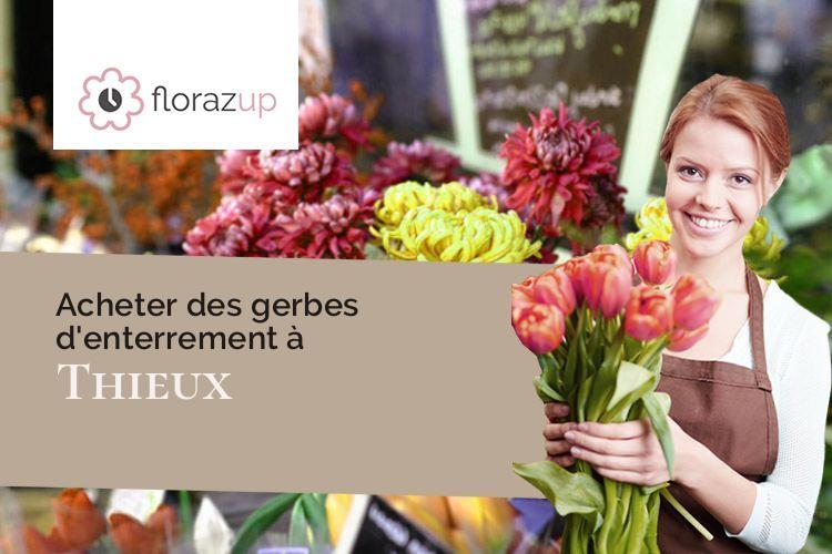 coeurs de fleurs pour un deuil à Thieux (Oise/60480)