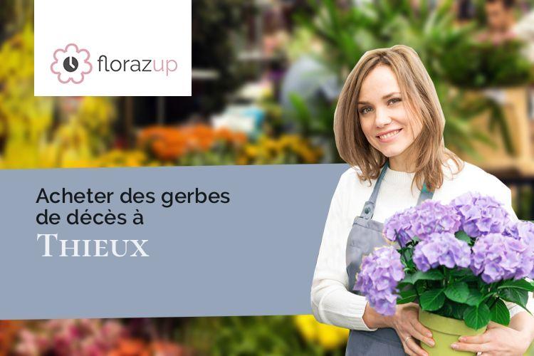 gerbes de fleurs pour un enterrement à Thieux (Seine-et-Marne/77230)