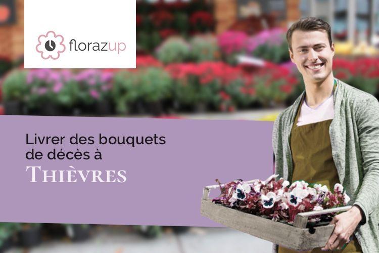 gerbes de fleurs pour un enterrement à Thièvres (Pas-de-Calais/62760)