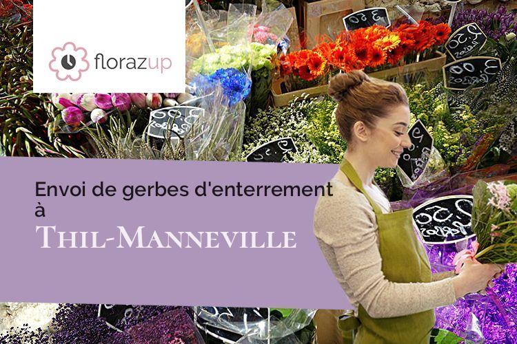fleurs deuil pour un deuil à Thil-Manneville (Seine-Maritime/76730)