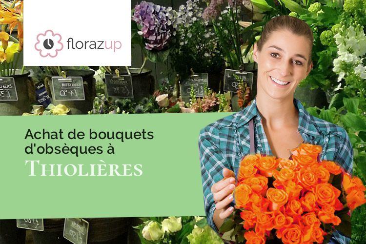 couronnes florales pour un enterrement à Thiolières (Puy-de-Dôme/63600)