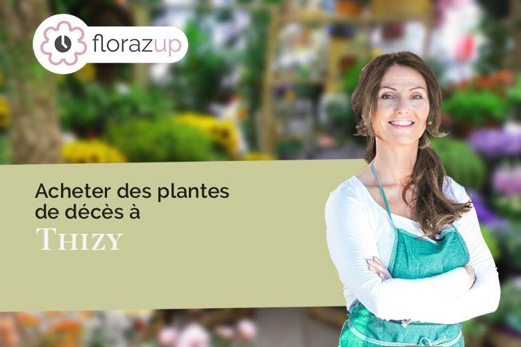 compositions florales pour un enterrement à Thizy (Rhône/69240)