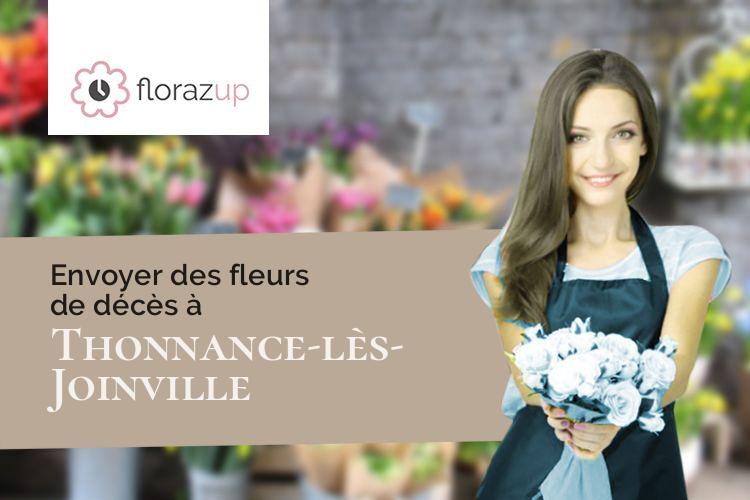 fleurs deuil pour une crémation à Thonnance-lès-Joinville (Haute-Marne/52300)
