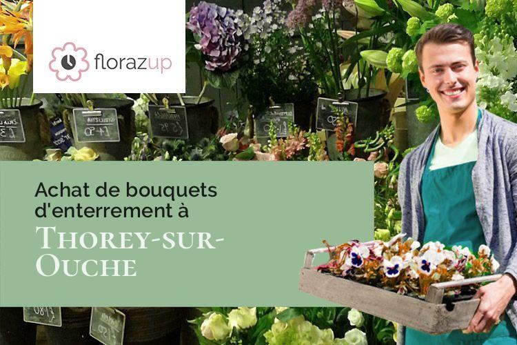 compositions florales pour un enterrement à Thorey-sur-Ouche (Côte-d'Or/21360)