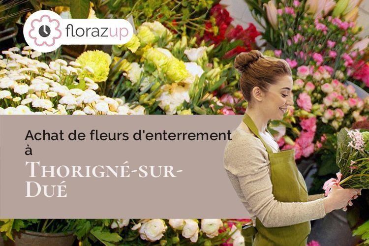 compositions de fleurs pour un deuil à Thorigné-sur-Dué (Sarthe/72160)