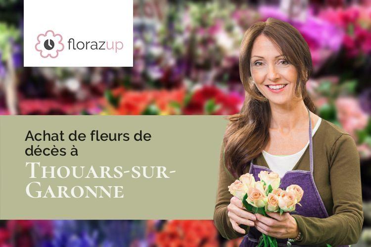 compositions florales pour une crémation à Thouars-sur-Garonne (Lot-et-Garonne/47230)