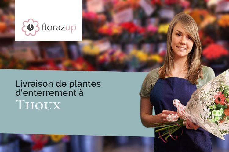 compositions florales pour un décès à Thoux (Gers/32430)