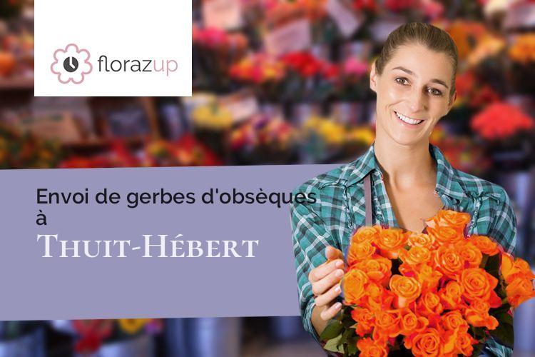 coeurs de fleurs pour des funérailles à Thuit-Hébert (Eure/27520)