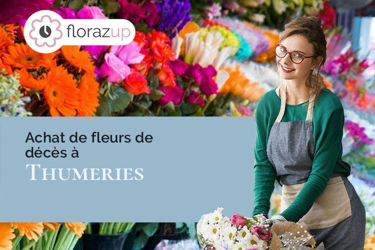 compositions de fleurs pour un enterrement à Thumeries (Nord/59239)