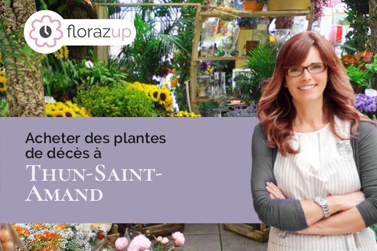 bouquets de fleurs pour un deuil à Thun-Saint-Amand (Nord/59158)