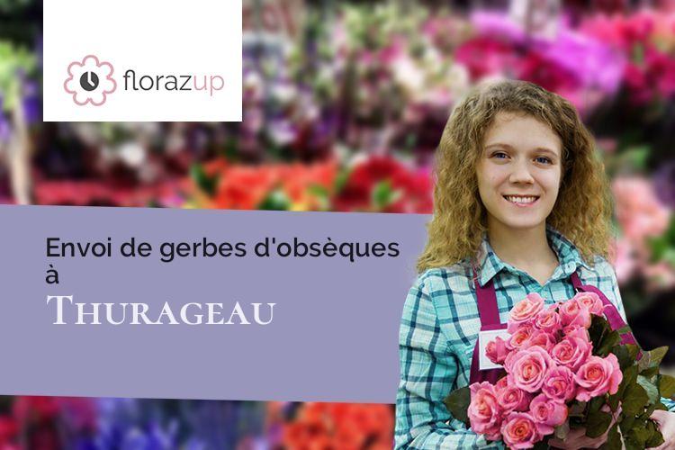 coeurs de fleurs pour des funérailles à Thurageau (Vienne/86110)