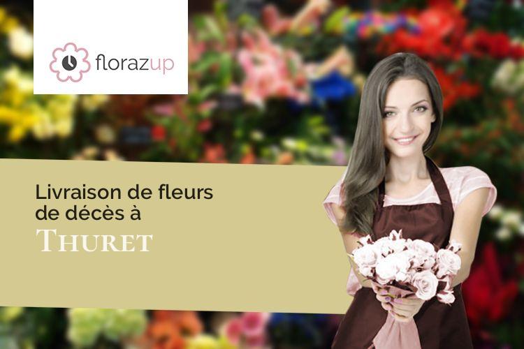 compositions florales pour un décès à Thuret (Puy-de-Dôme/63260)