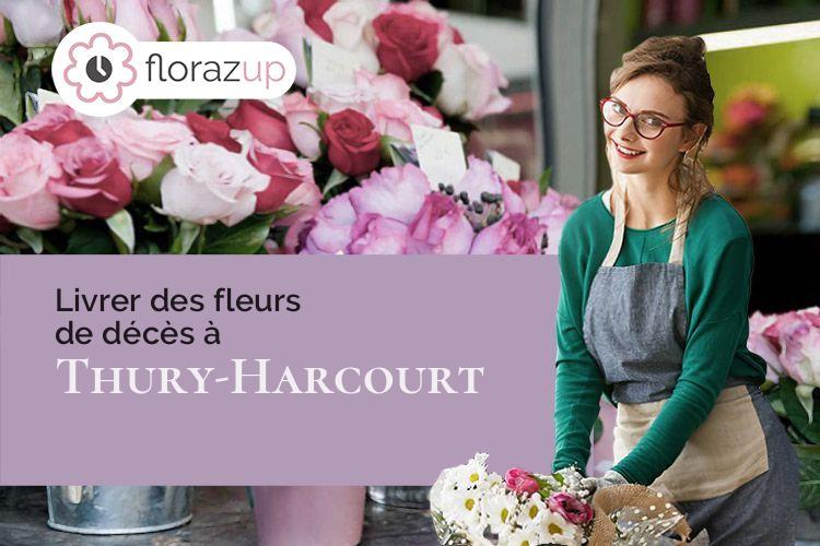 compositions florales pour un décès à Thury-Harcourt (Calvados/14220)