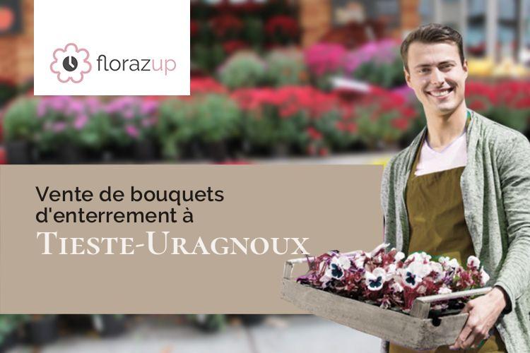 couronnes florales pour des funérailles à Tieste-Uragnoux (Gers/32160)
