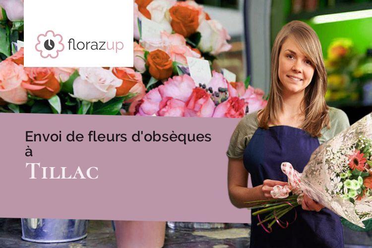 compositions de fleurs pour des obsèques à Tillac (Gers/32170)