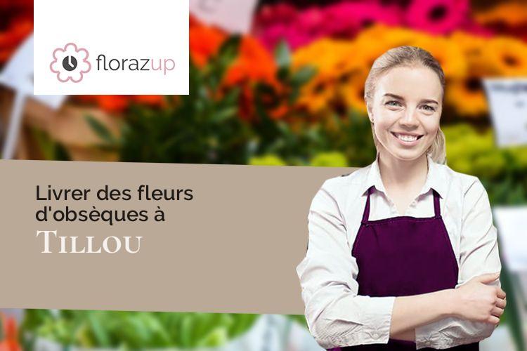 couronnes florales pour un deuil à Tillou (Deux-Sèvres/79110)