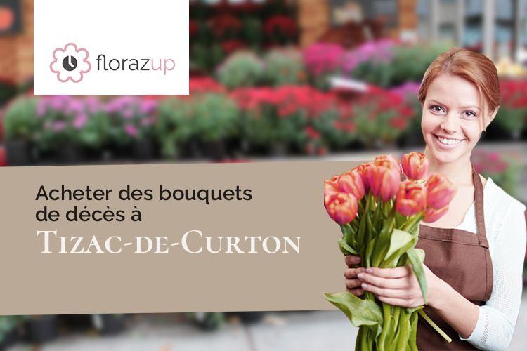 compositions florales pour des obsèques à Tizac-de-Curton (Gironde/33420)
