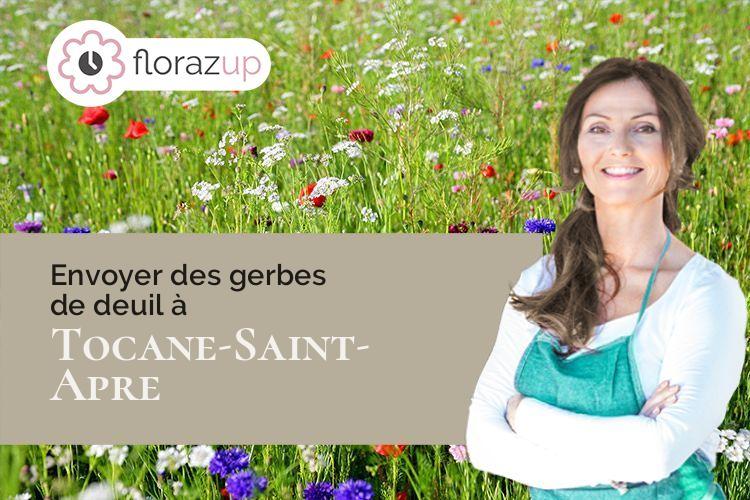 gerbes de fleurs pour une crémation à Tocane-Saint-Apre (Dordogne/24350)