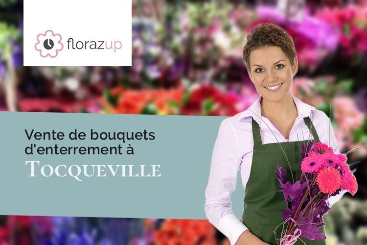 couronnes de fleurs pour une crémation à Tocqueville (Eure/27500)