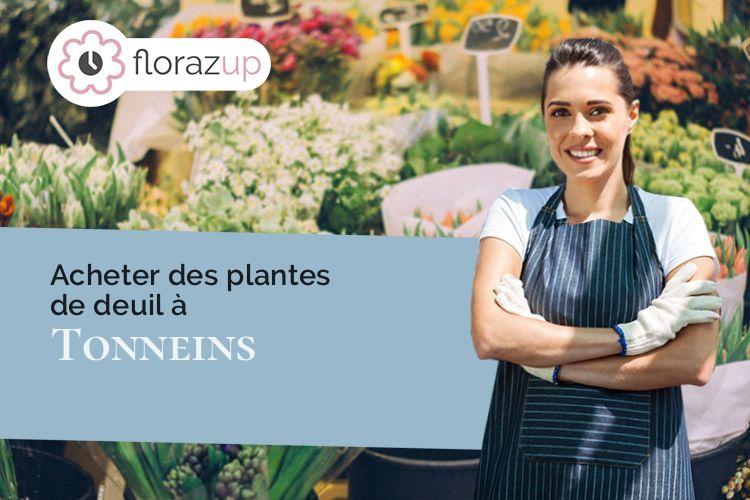 couronnes florales pour un deuil à Tonneins (Lot-et-Garonne/47400)