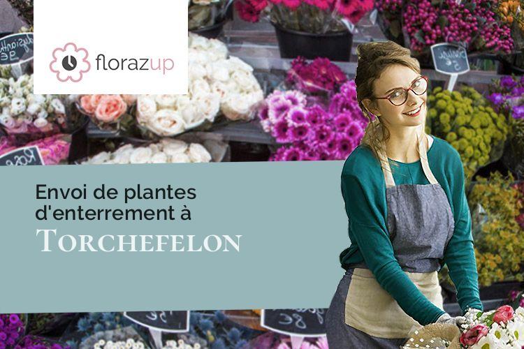 fleurs deuil pour une crémation à Torchefelon (Isère/38690)