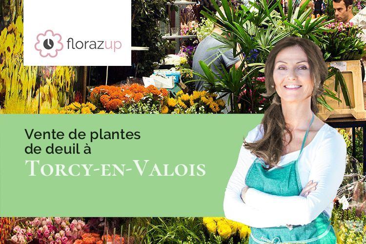 compositions florales pour un enterrement à Torcy-en-Valois (Aisne/02810)