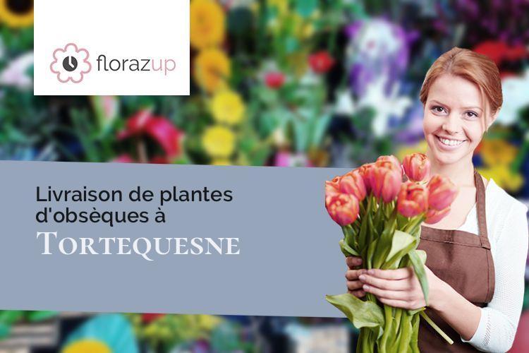 couronnes florales pour un deuil à Tortequesne (Pas-de-Calais/62490)