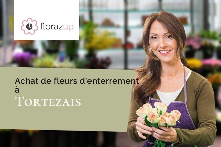 coeurs de fleurs pour un décès à Tortezais (Allier/03430)