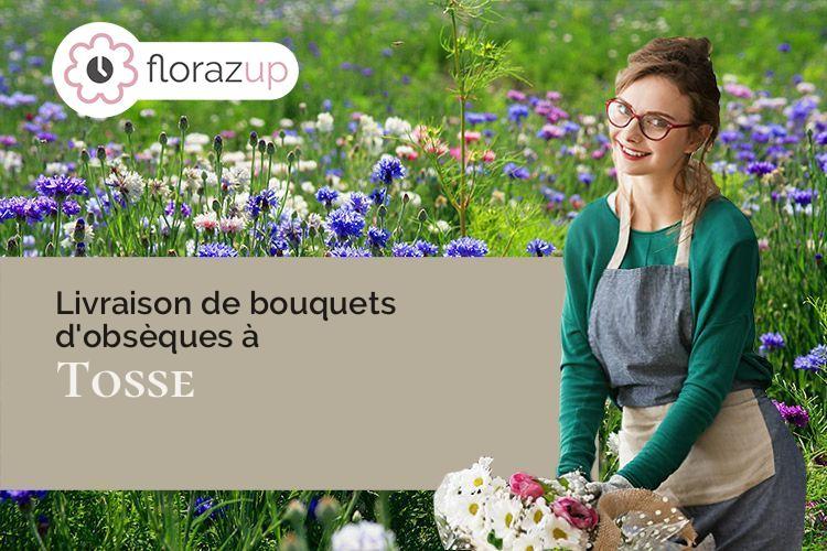 compositions de fleurs pour un décès à Tosse (Landes/40230)